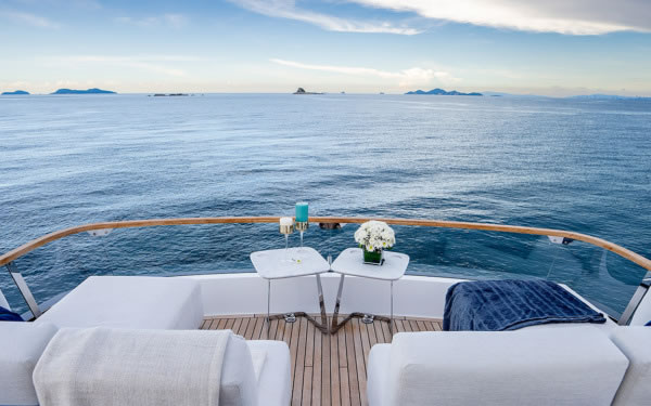 ELEVATED VIEWS FROM THE FLYBRIDGE